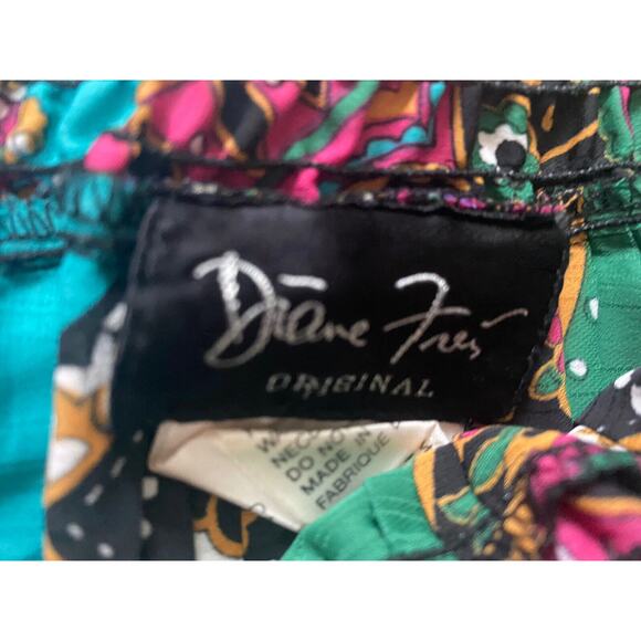 Diane Freis VTG Pleated Midi /Long Skirt Elastic Waistline M/L BOHO  RETRO FAIRY - Picture 4 of 5